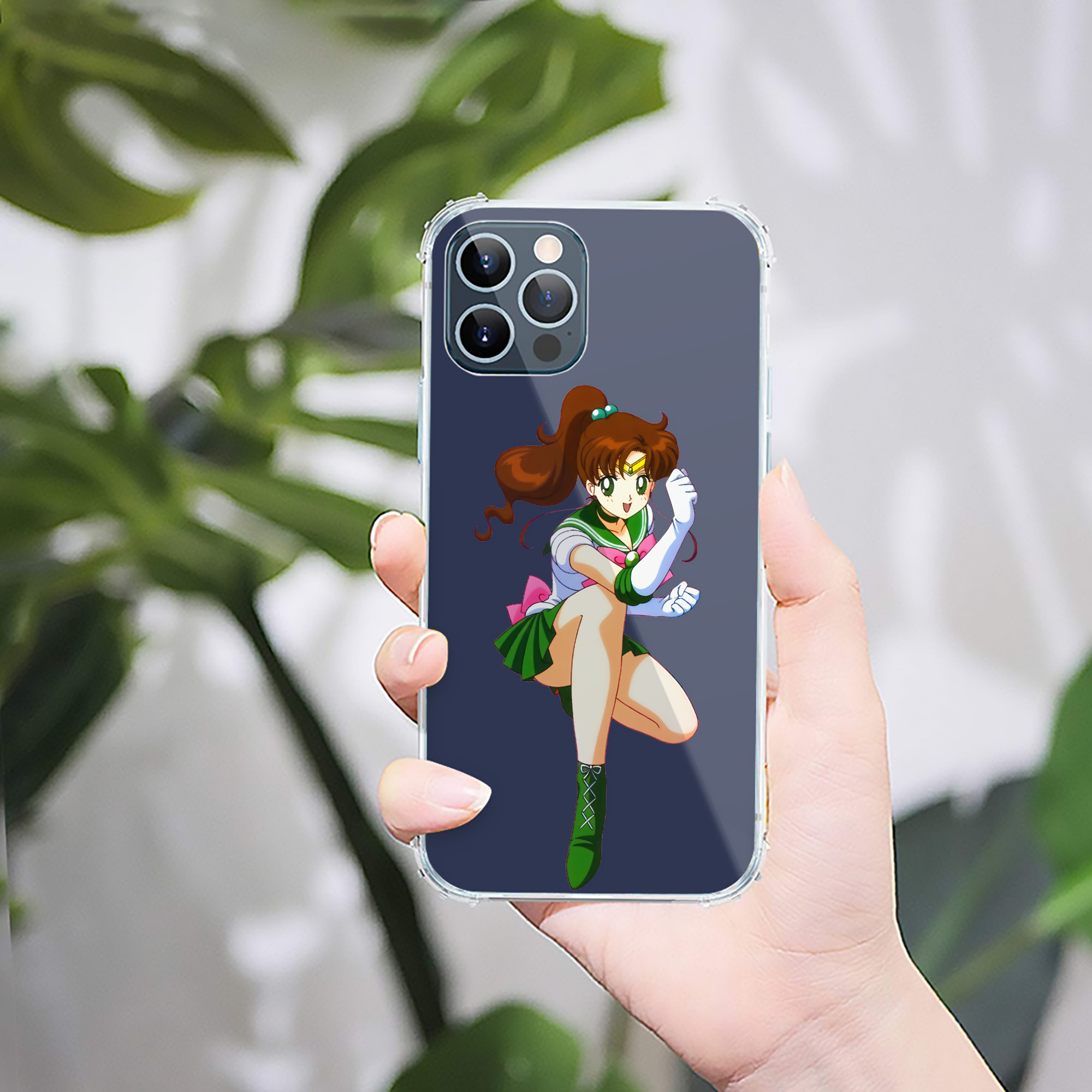 （画像用） 美少女戦士セーラームーン 木野 まこと きの まこと Sailor Moon Kino Makoto （セーラージュピター；Sailor Jupiter） 【iPhone 12シリーズ対応】透明スマホケース（クリアソフトケース）